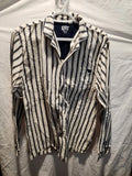 Lazy One Sleep Shirt Long Sleeve Size Medium Stripes