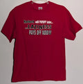 Vintage Novelty "Hard Work vs. Laziness" Rare Short Sleeve T-Shirt Adult Large