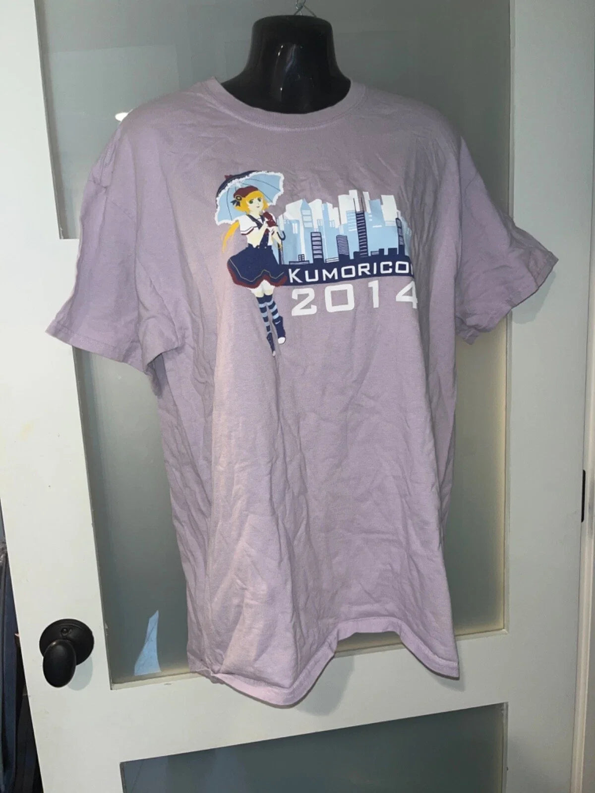 Kumoricon Portland Oregon Staff T-Shirt  Large Anime Con Pop Art Manga