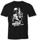 May the beer be with you Parody Space Saga Mens T-Shirt Gift Men