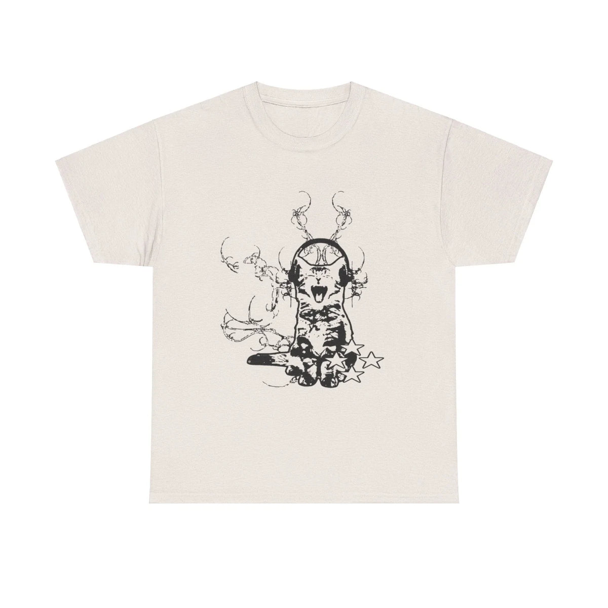 Y2K, Grunge, Unique Graphic Unisex Heavy Cotton Tee - Cool Retro Design