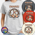 Round Tigger Graphic T-Shirt Adult Unisex S-2XL 6 Colours Classic Birthday Gift