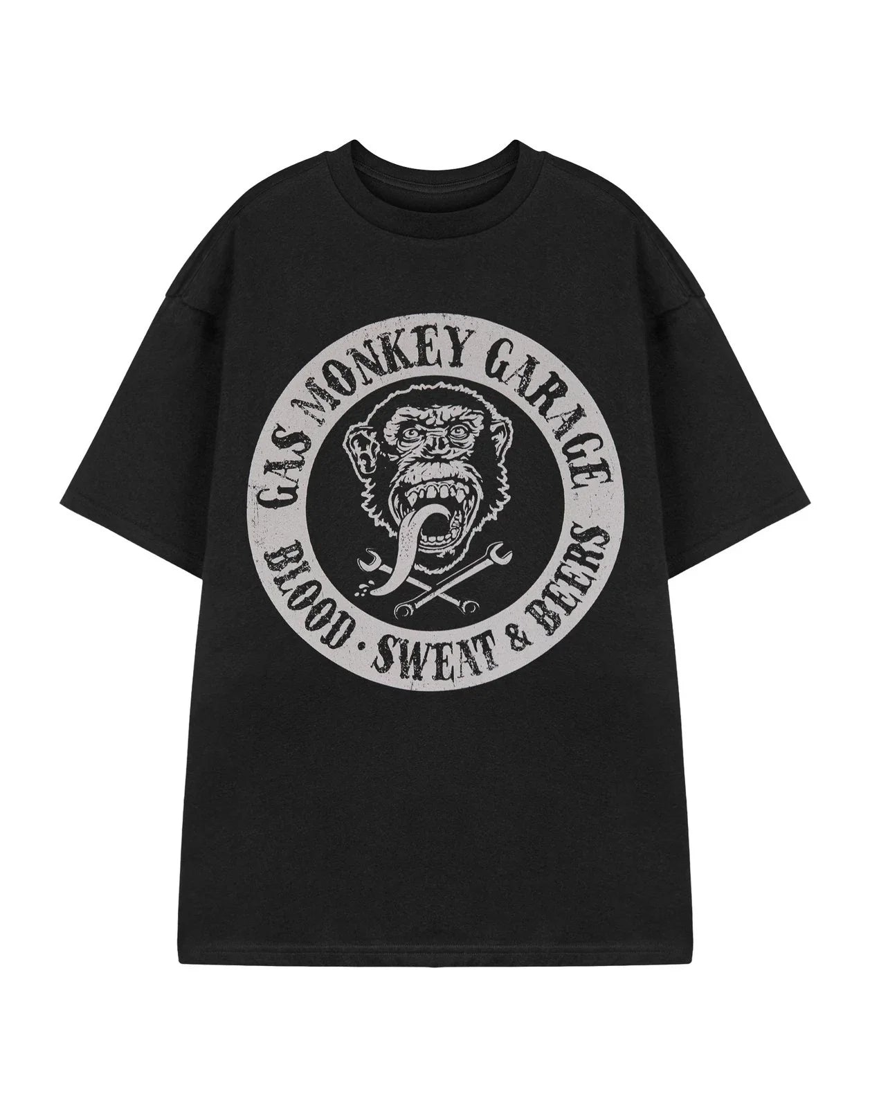 Gas Monkey Garage Short Sleeved T-Shirt | Mens Black | Official Merch