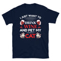 Wine & My Cat Cute Cat Funny Animal Kitty Cats T-Shirt