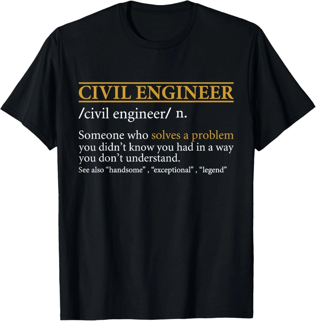 Funny CIVIL ENGINEER definition Birthday or Christmas Gift Unisex T-Shirt