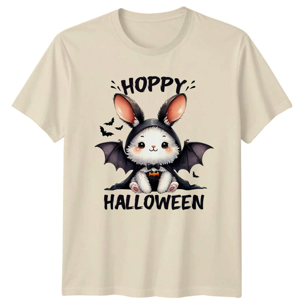 Hoppy Halloween Bunny Bat T-Shirt Cute Halloween Gift For Him And Her