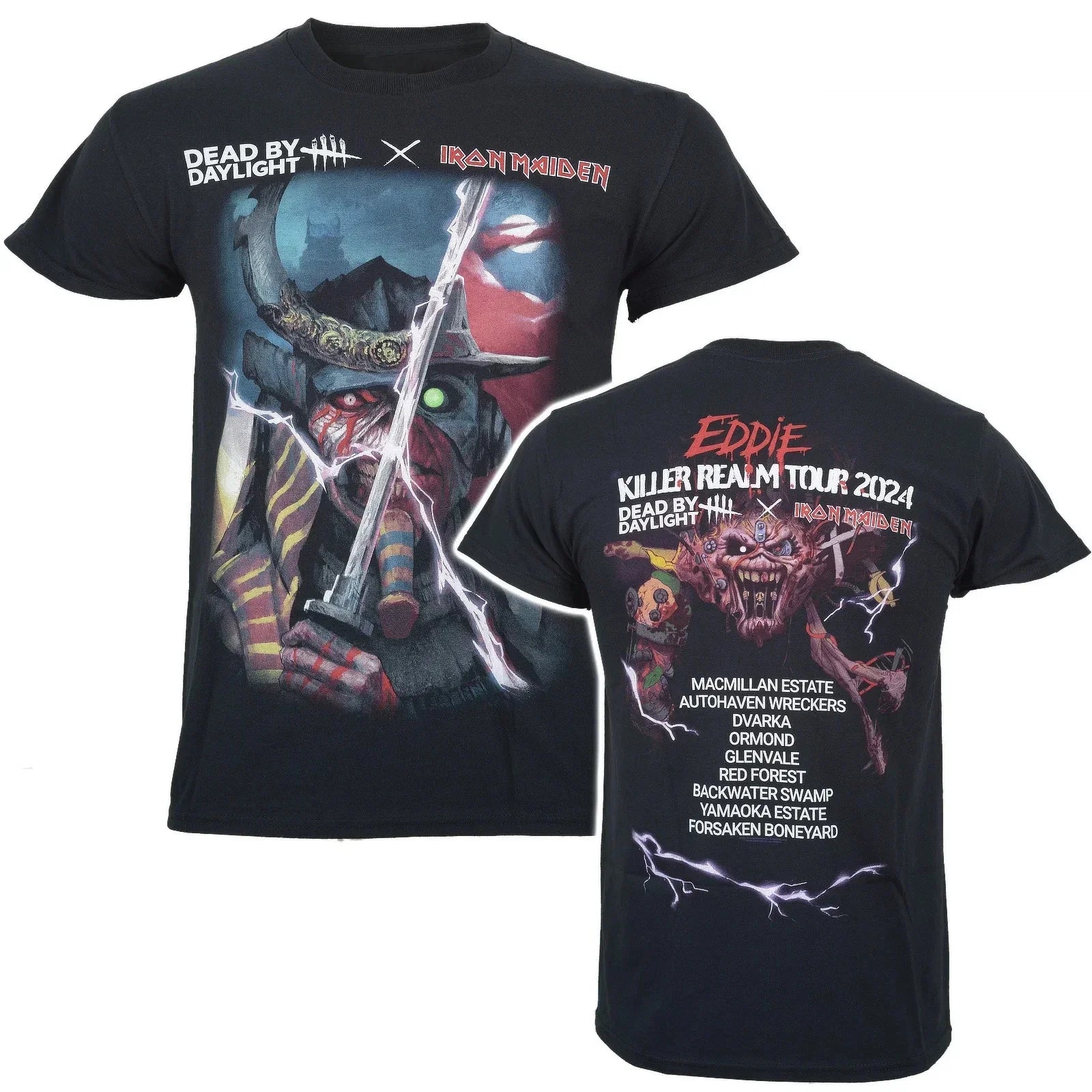 Official Iron Maiden T Shirt Dead By Daylight Killer Realm New Black S To XXL