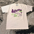 Gildan Tour T Shirt Mens Large White Cotton Inferno Fest '99 Graphic Y2K Hippie