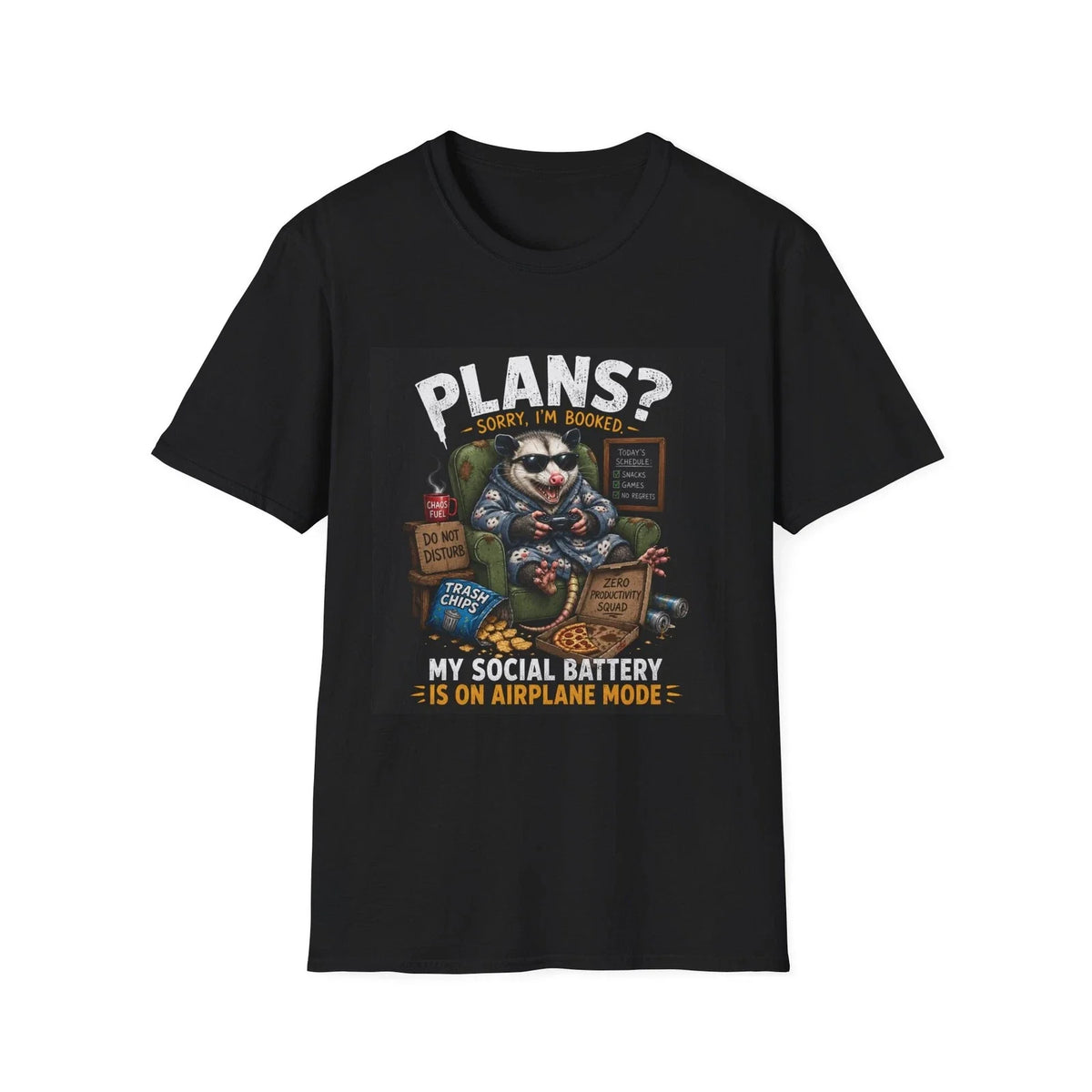 “Plans? Sorry I’m Booked” Possum Shirt | Introvert T-Shirt