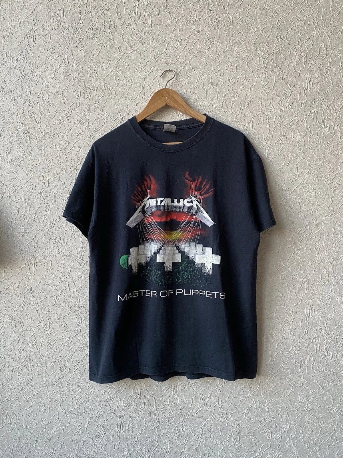 Vintage 2000s Metallica Masters Of Puppets Tour Rock Band T Shirt Y2K