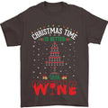 Christmas Better With Wine Funny Alcohol Mens T-Shirt 100% Cotton