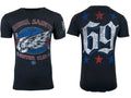 Rebel Saints by Affliction Men's T-shirt  T-shirt SPEED RAIL Wings Tattoo Biker