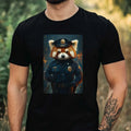 Mens Red Panda Policeman Print Cotton T-Shirt Size XS to 5XL