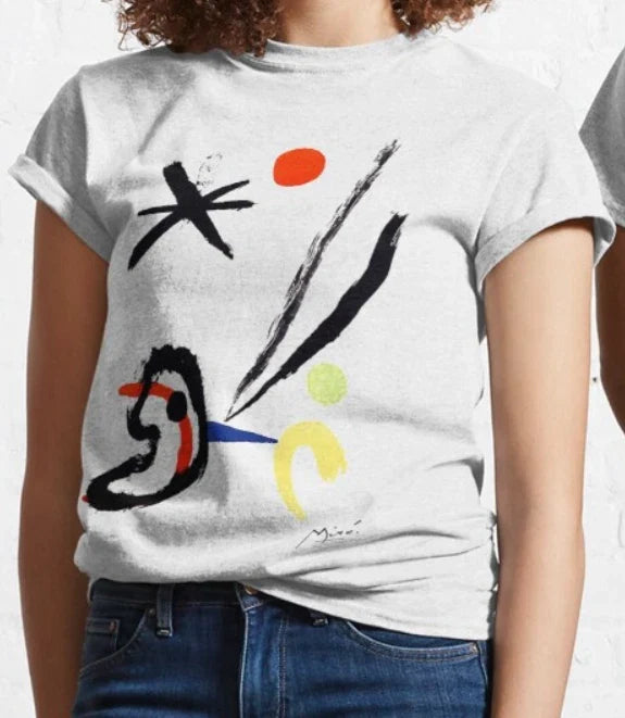 Miro Painting T shirt Art T shirt / %100 Premium Cotton