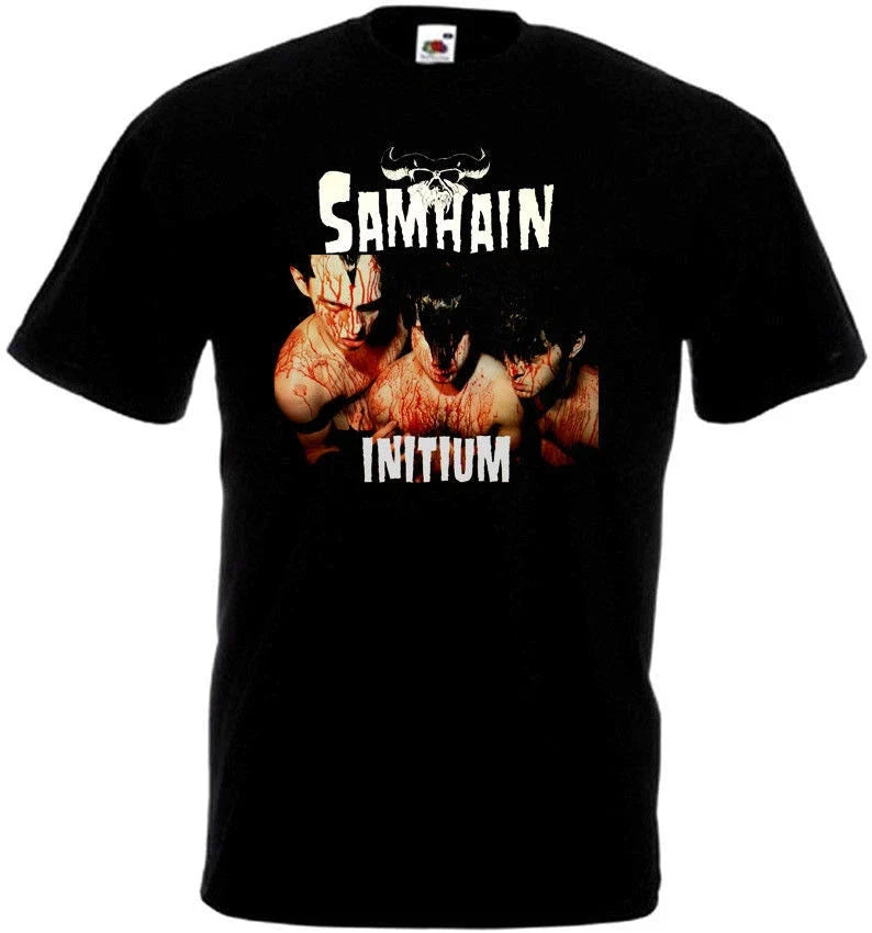 Samhain Initium T shirt black poster horror punk band all sizes S-5XL