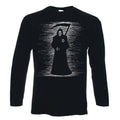 GRIM REAPER LONG SLEEVE T-SHIRT - Skeleton Skull Halloween Goth Gothic