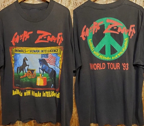 90s Enuff Z Nuff Animals With Human Intelligence Concert 1993 T Shirt