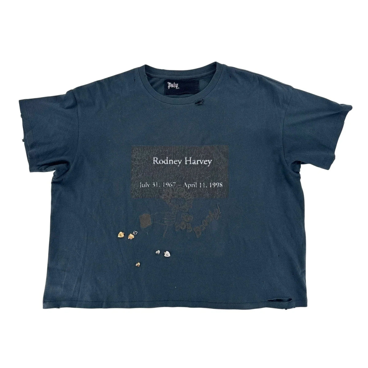 Size L Paly Hollywood Rodney Harvey Memorial Tee "Navy"