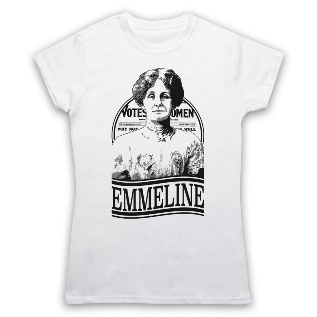 EMMELINE PANKHURST SUFFRAGETTE ACTIVIST ICON UNOFFICIAL MENS & WOMENS T-SHIRT