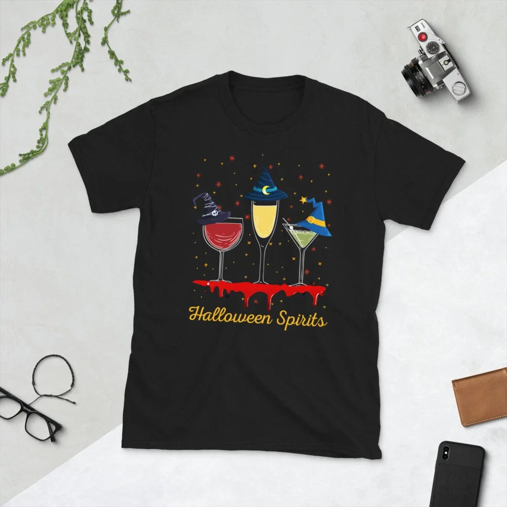 Halloween Spirits Shirt, Funny Halloween Shirt, Wine Shirt