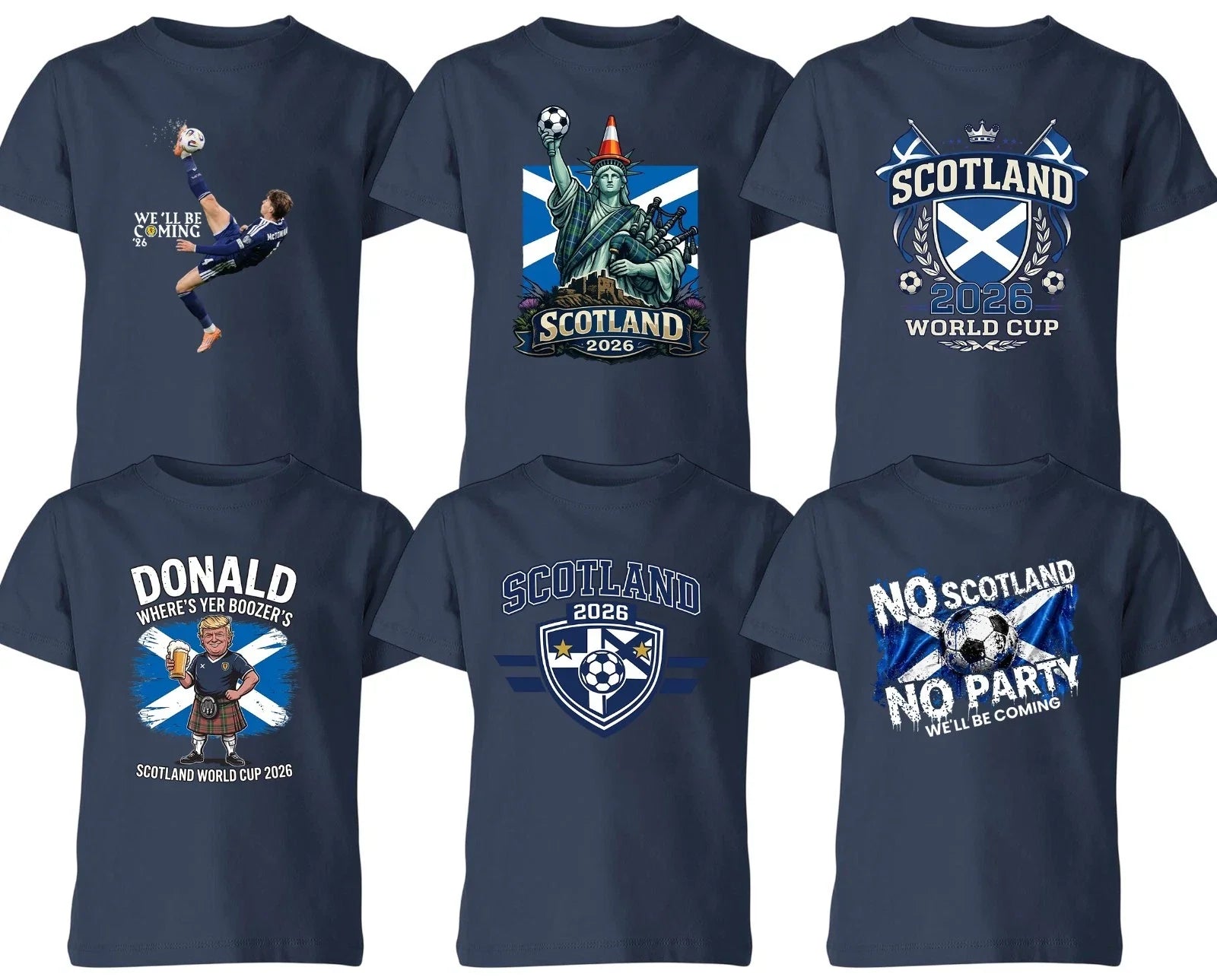 Scotland World Cup 2026 Football Fan Men Unisex Kids T Shirt Scottish Soccer Tee
