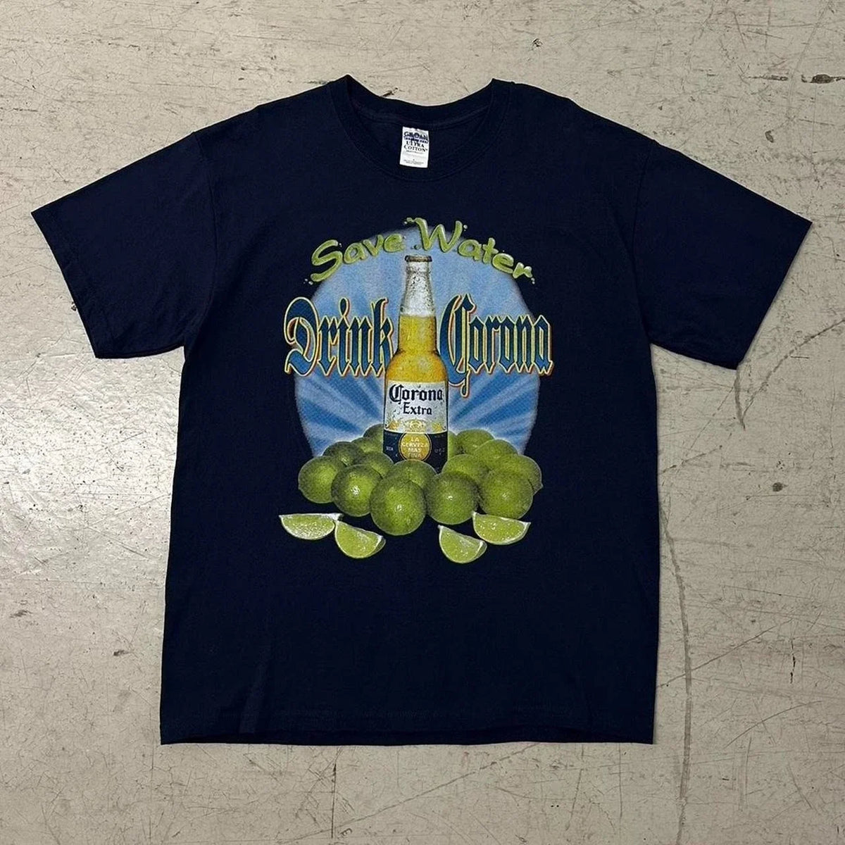 Y2K Drink Corona Save Water Funny T-Shirt