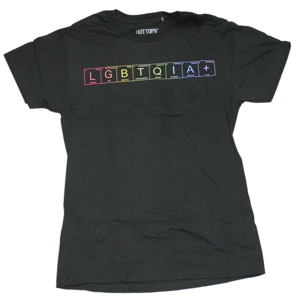 LGBTQIA+ Adult New T-Shirt -Rainbow Boxes Pic