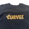 Y2K Wild About Curves leopard print graphic Hanes heavyweight t-shirt