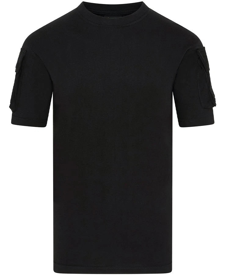 Kombat UK Tactical T-shirt Black Combat Cargo Mens Military Army Style Tee
