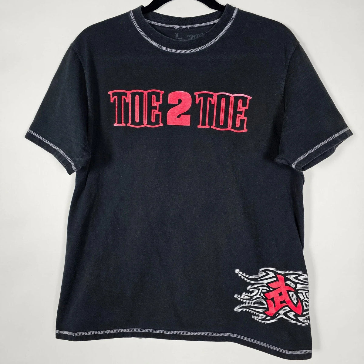 Toe 2 Toe Y2K Fighting MMA Underground Mens Large Short Sleeve Graphic T Shirt