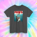 Paws T-Shirt | Funny Cat Jaws Parody Graphic Tee | S-5XL