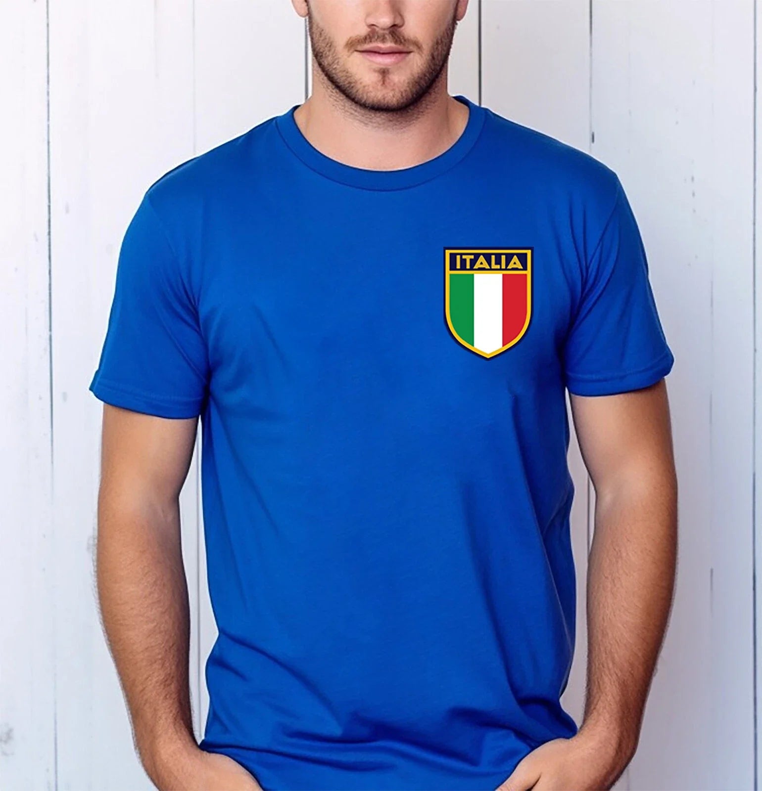Italy Football Mens T Shirt Support Football Team Italian Flag Cup Kids Boys (2)