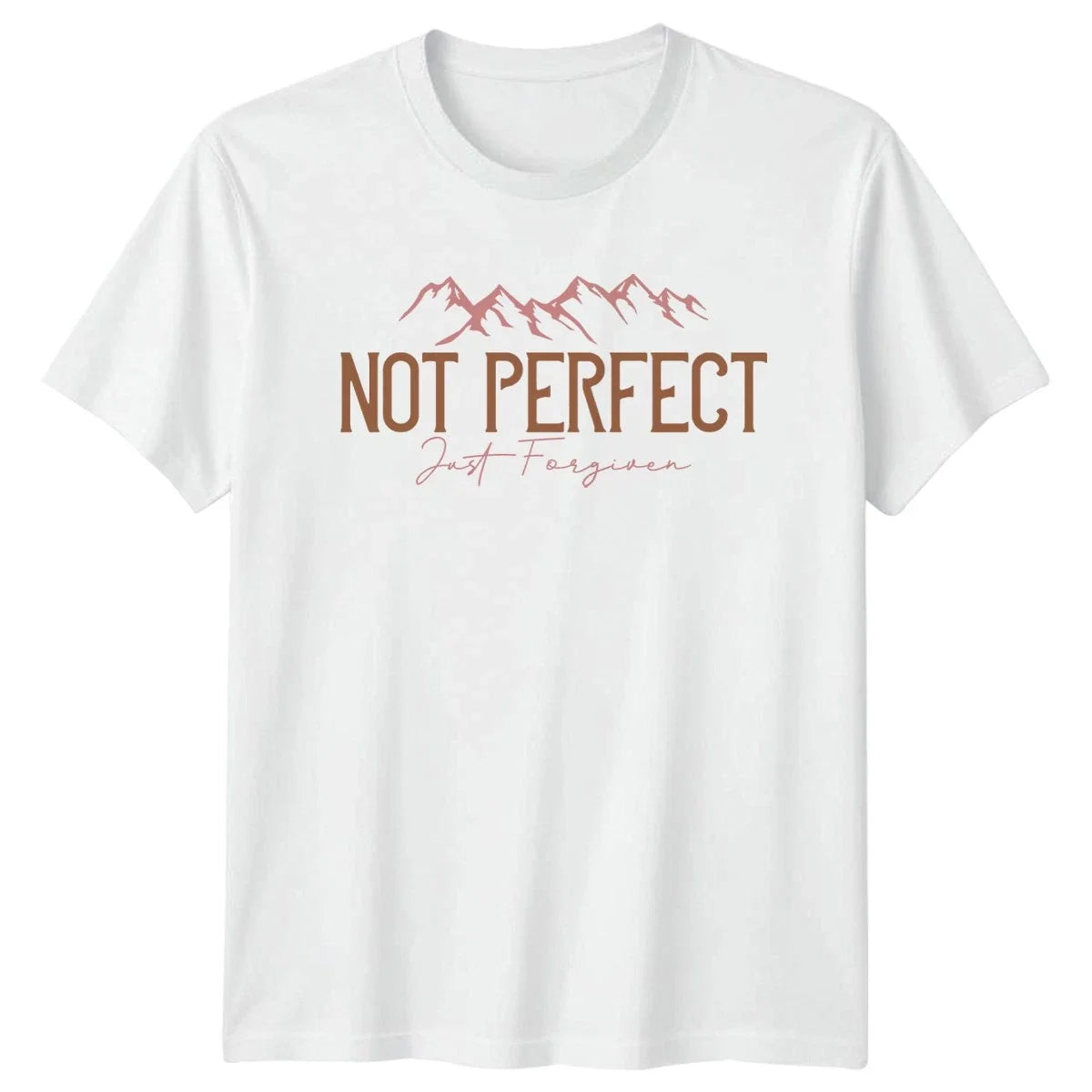 Not Perfect Just Forgiven T-Shirt Christian Faith Christmas Gift For Him And Her