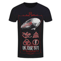 Led Zeppelin T-Shirt UK Tour 1971 Rock Band New Black Official