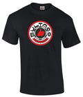Bultaco Red Retro Round Style  Motorcycle Printed T Shirt in 6 Sizes