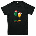 Christmas Wine Party T Shirt Merry Christmas Gift Xmas Holidays Festive Tees