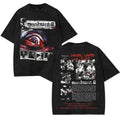 MANHUNT 2 Double Printed Washed 2 Sided Printing T-Shirt RPG action Video anime