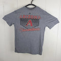 Arizona Diamondback Shirt Mens Small Gray Crew Neck Short Sleeve Graphic Stretch