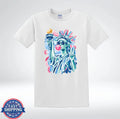 Statue Of Liberty Bubble Gum Pop Art Patriotic USA T-Shirt