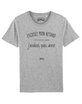 T-Shirt Man short Sleeve Excuse My Delay J'Voulais Not Ven Gray