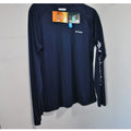 Men's Columbia Omni-Shade Navy Blue Long Sleeve Pullover shirt size Large New