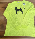Mens The Black Dog Heavyweight Long Sleeve T Shirt Spring Green Color Sz Medium