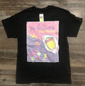 Guadetama the Lazy Egg Adult Medium Black Graphic T Shirt New with Tags