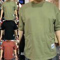Stylish Casual Tops for Men Loose Fit Short Sleeve T Shirts with Pockets