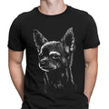 Chihuahua Dog Face Gift Funny Retro Mens T-Shirts Tee Top #D