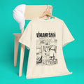 vinland shirt saga thorfinn all black t-shirt manga panel design
