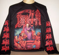Death Scream Bloody Gore Long Sleeve T-Shirt Size S M L XL 2XL 3XL Metal Band