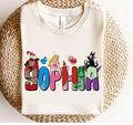 Custom Name Sleeping Beauty Name Kids Family Shirt Unisex Adult Kid Shirt