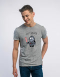 Men's Short Sleeve T-Shirt Gray, FAT VADOR