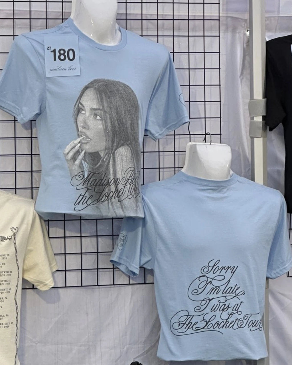 Madison Beer The Locket Tour Merch Light Blue T-shirt